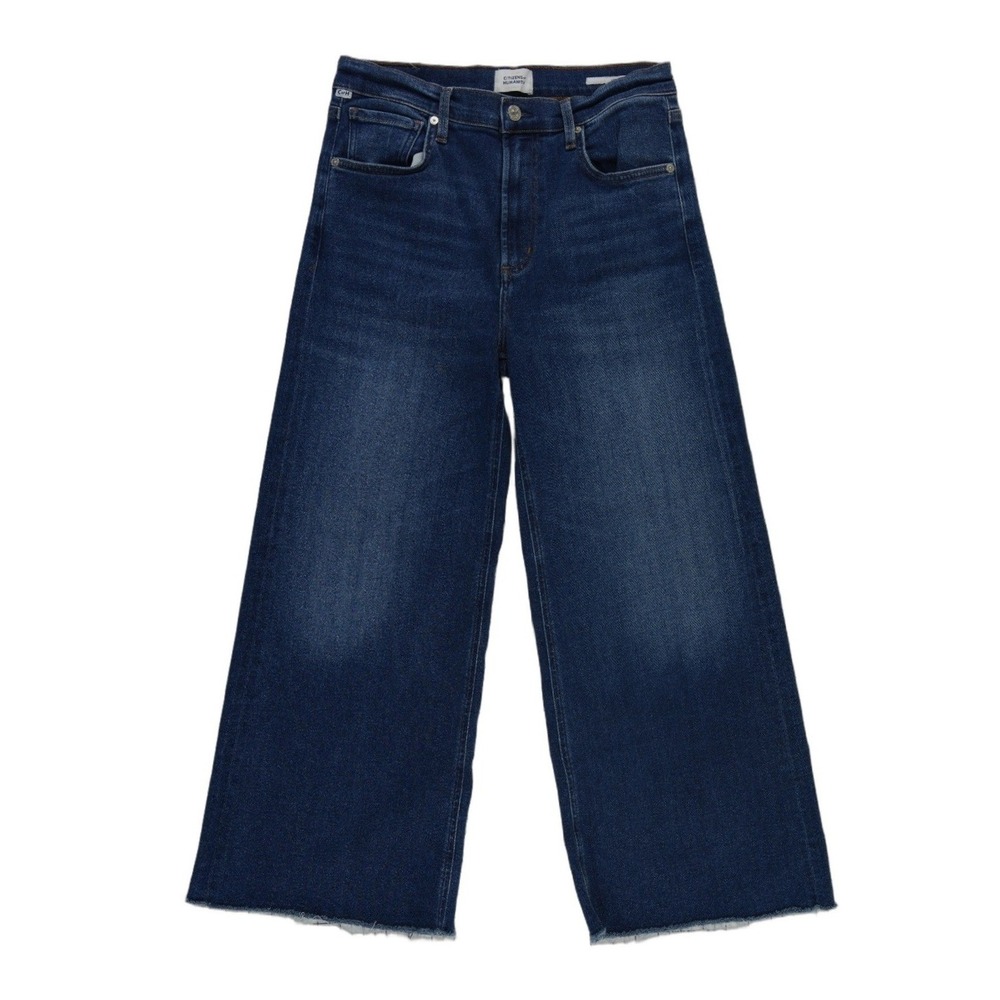 Citizens of Humanity Jeans Womens Size 28 Blue High Rise Wide Leg Crop Denim